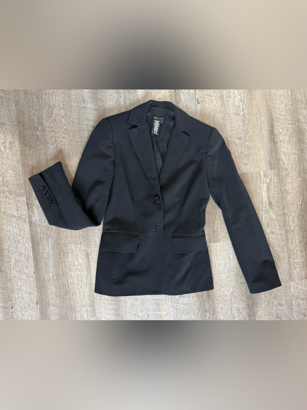 BCBGMaxAzria Black Tailored Two-Button Blazer